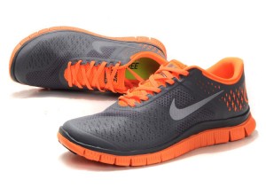 Nike Free 4.0 V2 Mens Shoes Orange Grey - Click Image to Close